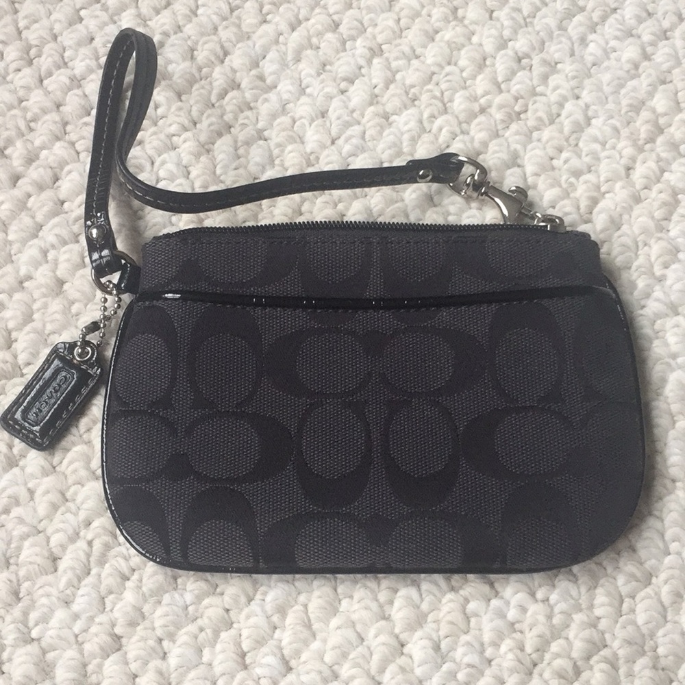 Black Coach wristlet